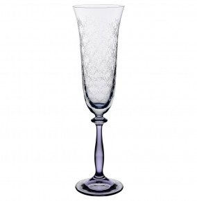 Бокалы для шампанского 190 мл 6 шт  Crystalex CZ s.r.o. "Анжела /Голубое кружево"  / 288170