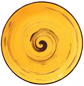 Тарелка 23 см жёлтая  Wilmax "Spiral" / 261600