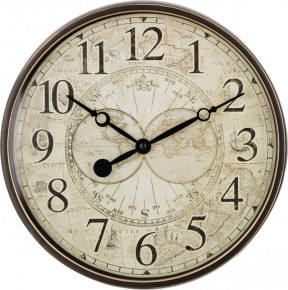 Часы настенные 30 х 30 х 4 см кварцевые  LEFARD "WORLD MAP" / 187925