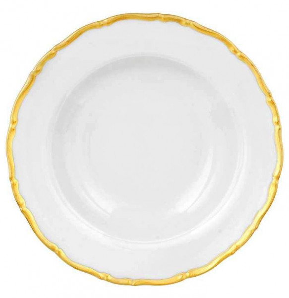 Набор тарелок 23 см 6 шт глубокие  Thun &quot;Анжелика /Золотая отводка /СК&quot; / 247065