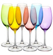 Бокалы для белого вина 300 мл 6 шт  Crystalite Bohemia &quot;Milvus /Барбара /D4642&quot; цветная чаша / 279650