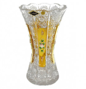 Ваза для цветов 25,5 см  Aurum Crystal "Хрусталь с золотом" / 054450