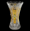 Ваза для цветов 25,5 см  Aurum Crystal &quot;Хрусталь с золотом&quot; / 054450