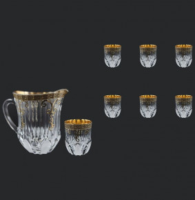 Набор для воды 7 предметов (кувшин + 6 стаканов)  Astra Gold "Провенза /Адажио /Блэк" / 030359