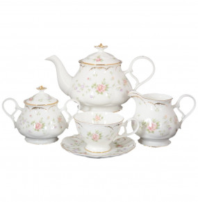 Чайный сервиз на 6 персон 15 предметов (чайник 850 мл, чашки 230 мл)  Royal Classics "Воспоминание" / 118297