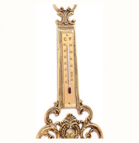 Часы настенные 8 х 24 см с термометром (кварцевые)  ALBERTI LIVIO & C S.A.S. "A.Livio" / 260012