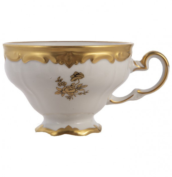 Чашка чайная 210 мл 1 шт  Weimar Porzellan &quot;Роза золотая /золото&quot; / 223461