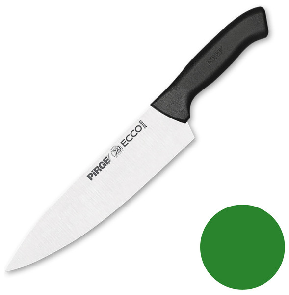 Нож поварской 21 см зеленая ручка  PIRGE &quot;Ecco&quot; / 321693