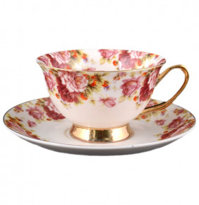 Набор чайных пар 190 мл 6 шт  Royal Classics "Чайные розы" / 091834