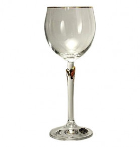 Бокал для белого вина 200 мл 1 шт  Crystalex CZ s.r.o. "Бриджитта /Отводка золото" / 115977