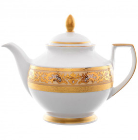 Заварочный чайник 1,2 л  Falkenporzellan "Констанц /Алена золото 3D" крем / 159927