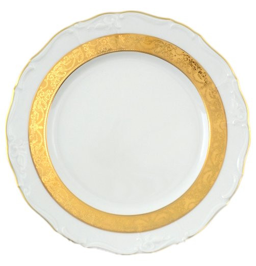 Набор тарелок 25 см 6 шт  МаМ декор &quot;Мария-Луиза /Матовая лента&quot; / 058171