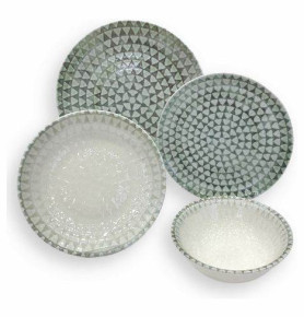 Набор тарелок 24 предмета на 6 персон  O.M.S. Collection "TULU /PORCELAIN SETS /White" / 303459