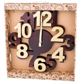 Часы настенные 34 см кварцевые  LEFARD "ЦИФРЫ" / 187964