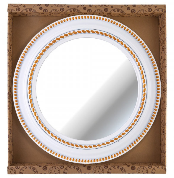 Зеркало настенное 52 см круглое белое  LEFARD &quot;LOVELY HOME&quot; / 188012