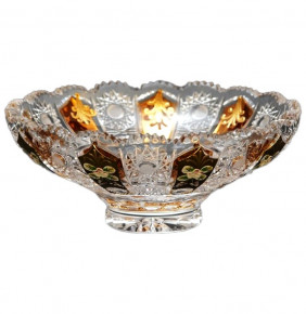 Ваза для фруктов 25,5 см  Aurum Crystal "Хрусталь с золотом" / 141089