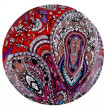 Тарелка 21 см  Waechtersbach &quot;Вехтерсбах /Красно-фиолетовый орнамент&quot; / 034618