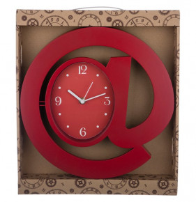 Часы настенные 30 см кварцевые красные  LEFARD "СОБАЧКА" / 187938