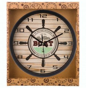 Часы настенные 31 см кварцевые круглые  LEFARD "BOAT" / 187985