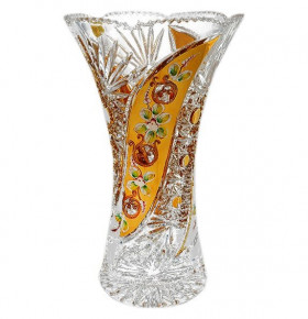 Ваза для цветов 35,5 см  Aurum Crystal "Хрусталь с золотом" / 057920