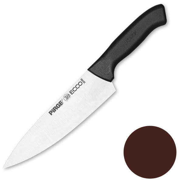 Нож поварской 19 см коричневая ручка  PIRGE &quot;Ecco&quot; / 321686