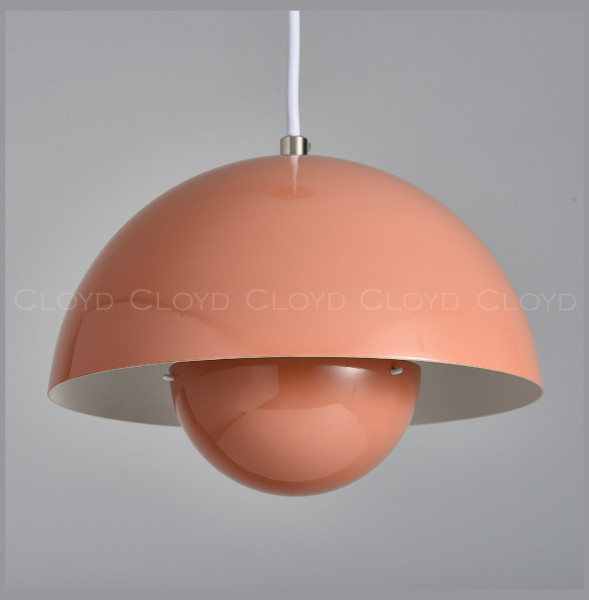 Подвесной светильник 1 рожковый  Cloyd &quot;ERMA-B&quot; / Ø23 см - коралловый / 346147