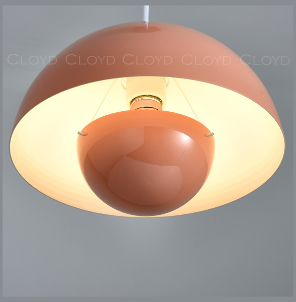Подвесной светильник 1 рожковый  Cloyd &quot;ERMA-B&quot; / Ø23 см - коралловый / 346147