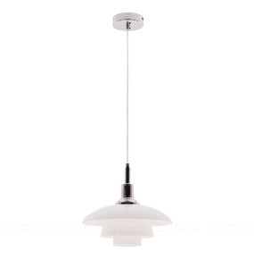 Подвесной светильник 1 рожковый  Cloyd "ERLEBNIS" / Ø29 см - хром / 350462
