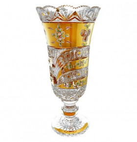 Ваза для цветов 36,5 см  Aurum Crystal "Хрусталь с золотом" / 033538