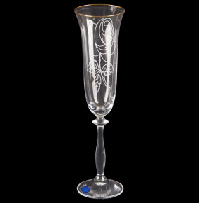 Бокал для шампанского 190 мл 1 шт  Crystalex CZ s.r.o. "Анжела /Матовая роза" / 146859