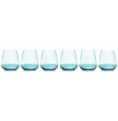 Стаканы для виски 450 мл 6 шт голубые  Le Stelle &quot;Opium&quot; (подарочная упаковка) / 342811