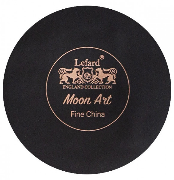 Банка для сыпучих продуктов 550 мл с деревянной крышкой 10,5 х 10,5 см чёрная  LEFARD &quot;Moon art&quot; / 271999