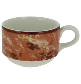 Чайная чашка 230 мл штабелируемая красная  RAK Porcelain "Peppery" / 314767