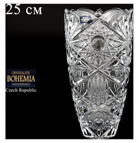 Ваза для цветов 25 см  Crystalite Bohemia "Тукана-Миранда /Без декора" / 084056