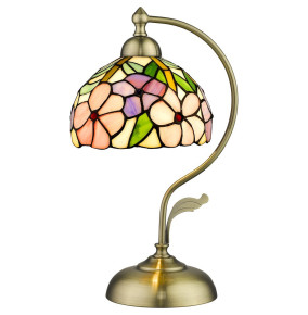 Лампа настольная 1 рожковая  Velante "Tiffany" Лютики / 304493