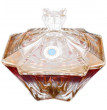 Ваза для конфет 15 см с крышкой  Crystalite Bohemia &quot;Метрополитэн /Янтарно-розовая&quot; R-G / 118309