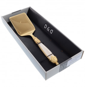 Столовый прибор Лопатка для лазаньи  Domus Design "D&D /Сиена /Голд" цвет шампанско-жемчужный с золотом / 201320