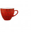 Кофейная чашка 110 мл красная  Wilmax &quot;Splash&quot; / 261414