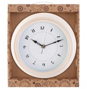 Часы настенные 22 см кварцевые белые  LEFARD "LOVELY HOME" / 188030