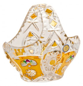Корзинка 12 см  Aurum Crystal "Хрусталь с золотом" / 006843