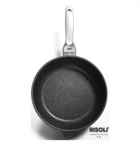 Сковорода 24 см глубокая литая "Risoli /Granito Premium Induction" / 154468