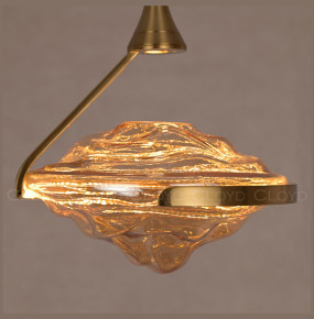Подвесной светильник 1 рожковый  Cloyd "AMALGAMA" / Ø28 см - золото / 350159