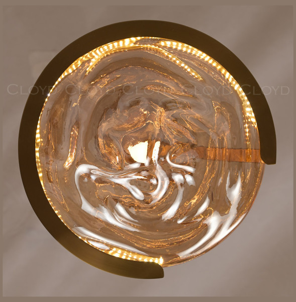 Подвесной светильник 1 рожковый  Cloyd &quot;AMALGAMA&quot; / Ø28 см - золото / 350159