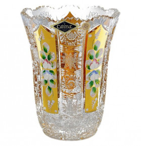 Ваза для цветов 15,5 см  Aurum Crystal "Хрусталь с золотом" / 038000