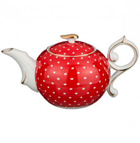 Заварочный чайник 250 мл  LEFARD "Красный в горошек" / 194701