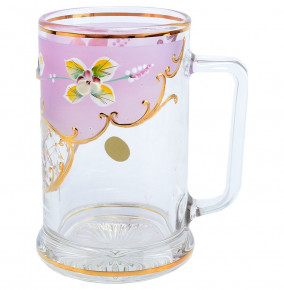 Кружка для пива 500 мл матово-розовая  Star Crystal "Лепка" U-R / 098332