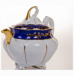 Чайный сервиз на 6 персон 15 предметов  Bavarian Porcelain &quot;Болеро /Кобальт /Золотые листики&quot; / 052389