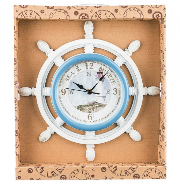 Часы настенные 33 см кварцевые  LEFARD &quot;SHIP WHEEL&quot; / 188002