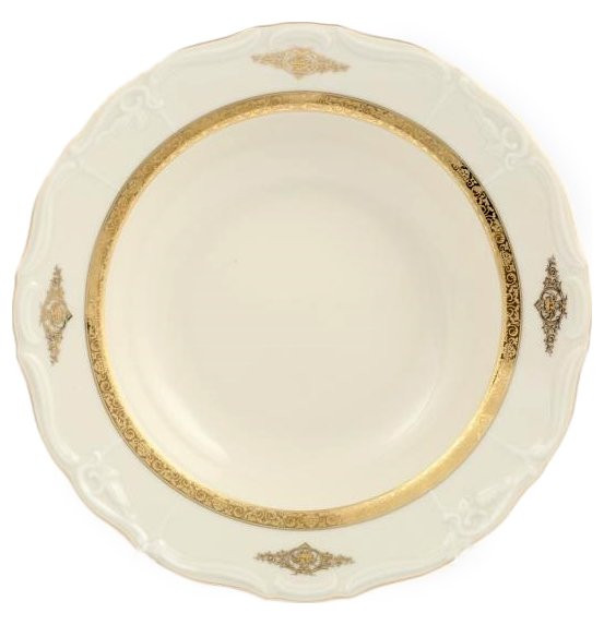 Набор тарелок 23 см 6 шт глубокие  Thun &quot;Мария-Луиза /Золотое изобилие /СК&quot; / 141329