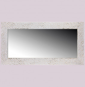 Зеркало 50 х 100/35 х 85 см /рама белый с золотом / 290632